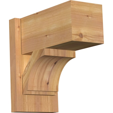 Ekena Millwork Imperial Block Smooth Outlooker, Western Red Cedar, 7 1/2"W x 14"D x 14"H OUT08X14X14IMP05SWR